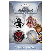 Kingdom Hearts Pin Set Two 4-Pack